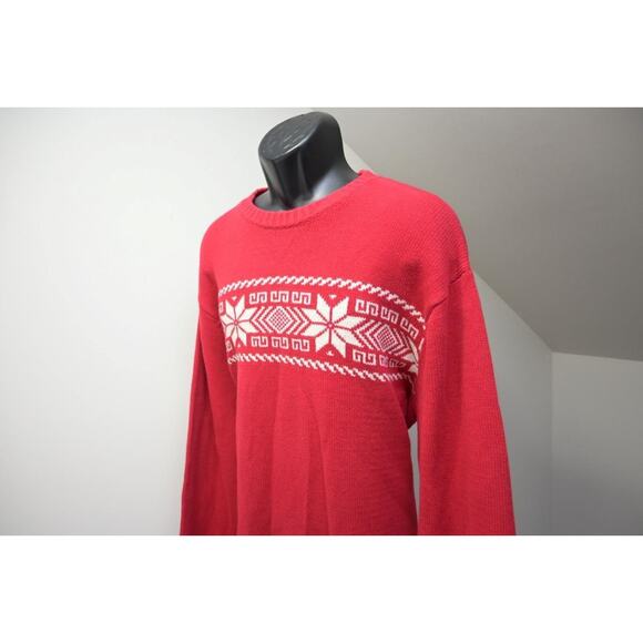 Chaps Ralph lauren Other - Chaps Ralph‎ Lauren Red Knitted Holiday Sweater Cotton Acrylic Mens Size 2XL XXL